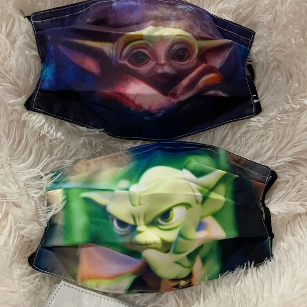 6/$20 New set/2 Yoda face masks
